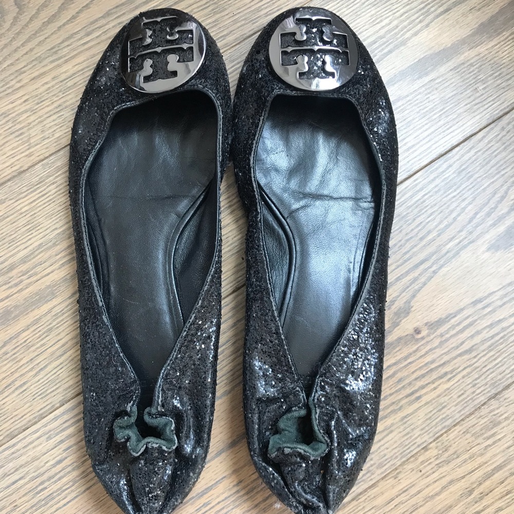 Black Tory Burch Flats Size 11